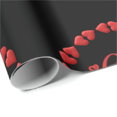 Hallo Rood Gelukkige Valentijnsdag 2024 Paar Cadeaupapier (Rol Hoek)