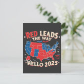 Hallo Rood leidt de weg Briefkaart (Staand voorkant)