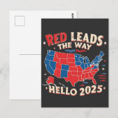 Hallo Rood leidt de weg Briefkaart (Voorkant / Achterkant)