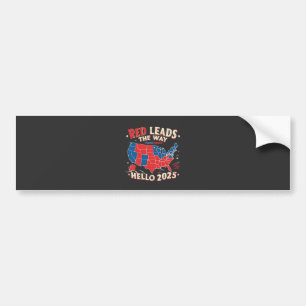 Hallo Rood leidt de weg Bumpersticker