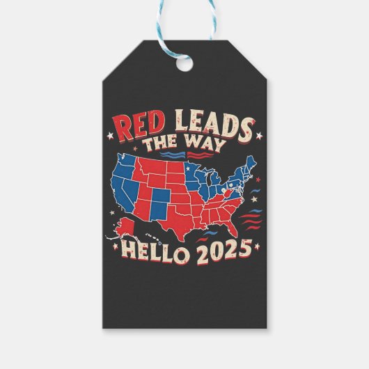 Hallo Rood leidt de weg Cadeaulabel (Voorkant)