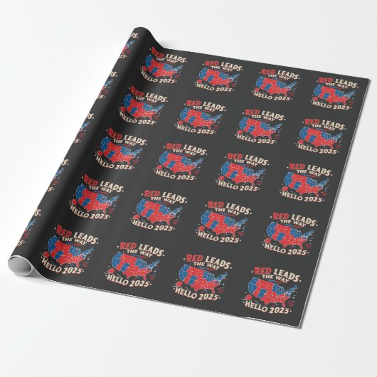 Hallo Rood leidt de weg Cadeaupapier (Uitgerold)