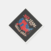 Hallo Rood leidt de weg Servet (Hoek)