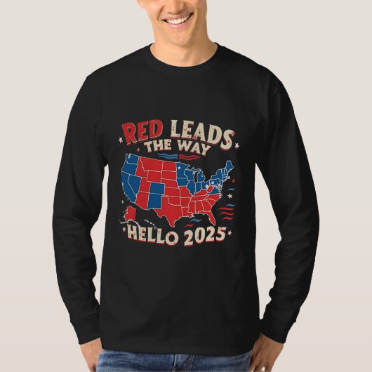 Hallo Rood leidt de weg T-shirt (Voorkant)