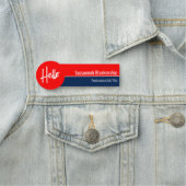 Hallo Rood Wit en Blauw Naamplaatje (In situ)