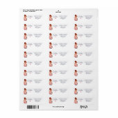 Hallo Roodharige Dame Hart Retouradres Label (Full Sheet)