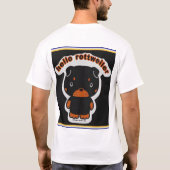hallo rottweiler t-shirt (Achterkant)