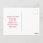 Hallo Roze kudde flamingo's Briefkaart (Achterkant)