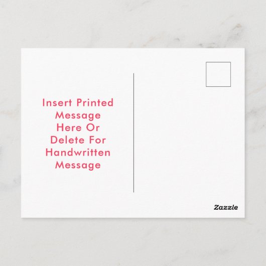 Hallo Roze kudde flamingo's Briefkaart (Achterkant)