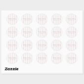 Hallo Roze pompoen Baby shower Sticker (Vel)