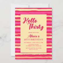 Hallo Roze Strepen Kleurrijk