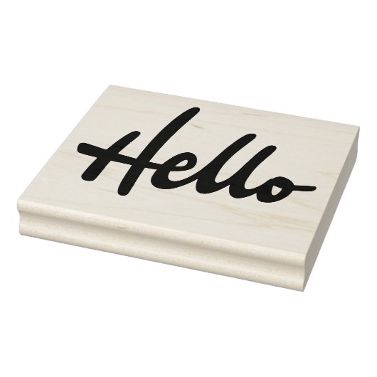 hallo Rubber Stamp Rubberstempel (Stempel)
