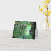 hallo rupsband notecard kaart (Gele Bloem)