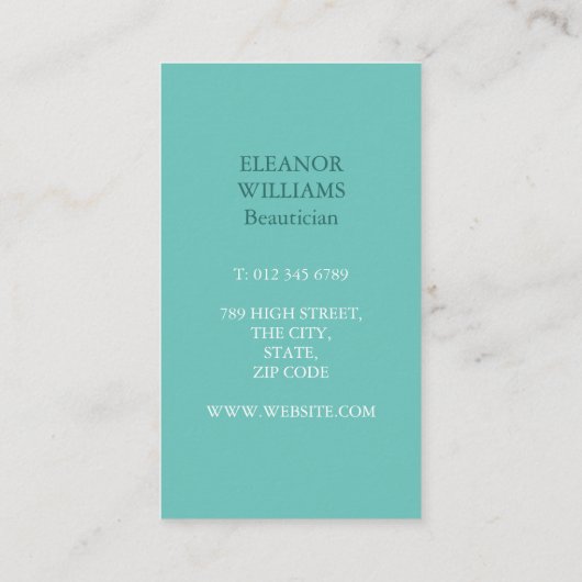 Hallo Rustic Kraft Visitekaartje (Achterkant)