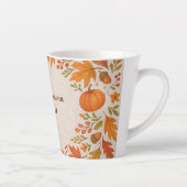 hallo rustieke houten & hygge bladeren latte mok (Rechts)