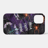 Hallo Rustige vriend Spider Bats Cobweb Paarse tek Case-Mate iPhone Case (Achterkant (horizontaal))