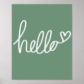 Hallo Saga Green Poster (Voorkant)