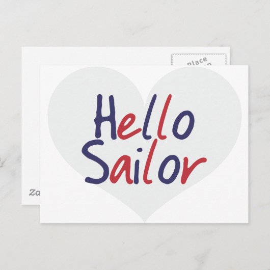 hallo Sailor Briefkaart (Voorkant / Achterkant)