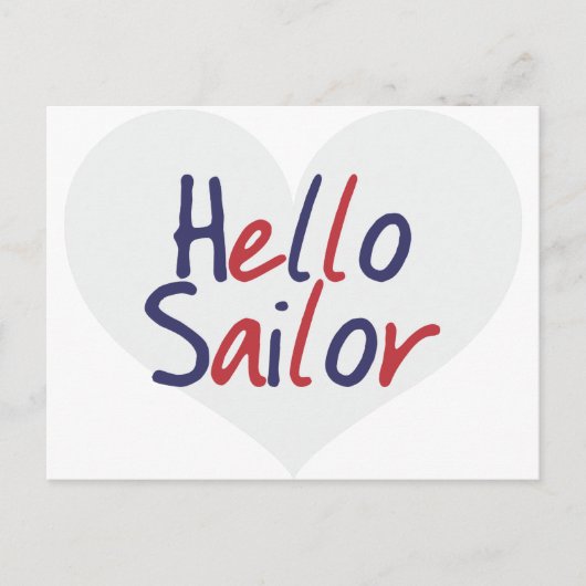hallo Sailor Briefkaart (Voorkant)