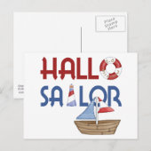 Hallo Sailor Briefkaart (Voorkant / Achterkant)