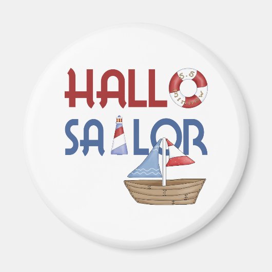 Hallo Sailor Magneet (Voorkant)