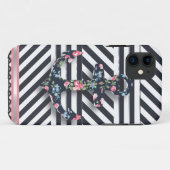 hallo Sailor. Retro Nautical Floral Anchor Case-Mate iPhone Case (Achterkant (horizontaal))