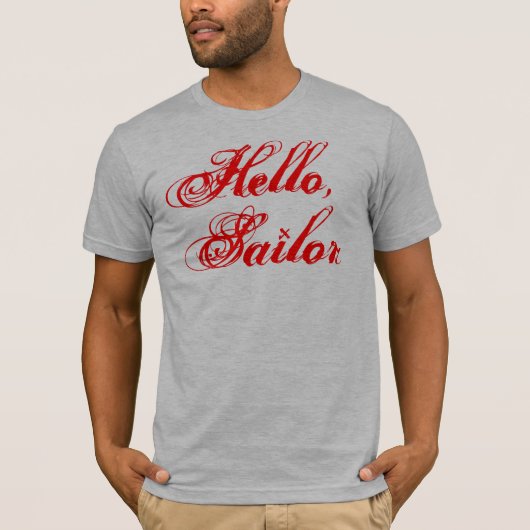hallo, Sailor Tight fit t-shirt :D (Voorkant)