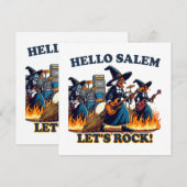 Hallo Salem Massachusetts Witch Rock Band (Voorkant / Achterkant)