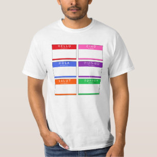 hallo, Salut, Hola, Ciao T-shirt