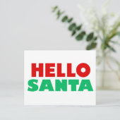 hallo santa briefkaart (Staand voorkant)