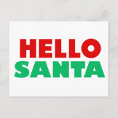 hallo santa briefkaart (Voorkant)
