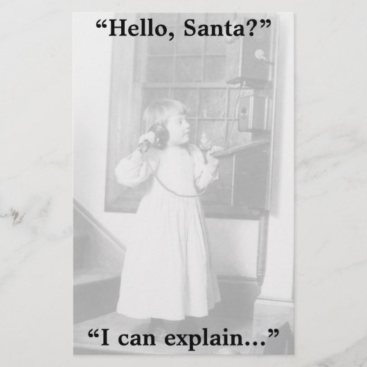 hallo, Santa? -Papierwaren Briefpapier (Voorkant)