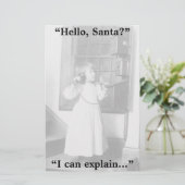 hallo, Santa? -Papierwaren Briefpapier (Staand voorkant)