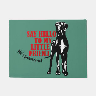 Hallo Say €? Doormat groen Deurmat