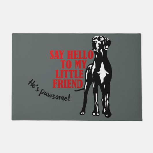 Hallo Say Grote Dane Deurmat (Voorkant)