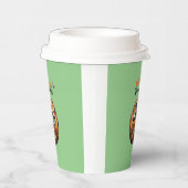 Hallo Scary Hallowe'en Pumpkin Papieren Bekers (Rechts)