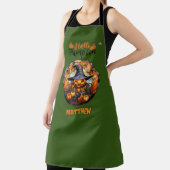 Hallo Scary Hallowe'en Pumpkin Schort (Insitu)