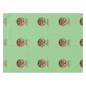 Hallo Scary Hallowe'en Pumpkin Tafelkleed (Voorkant (Horizontaal))