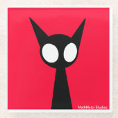 Hallo Schaduwwereld - Vex "HOoman!" Glazen Onderzetter (Voorkant)