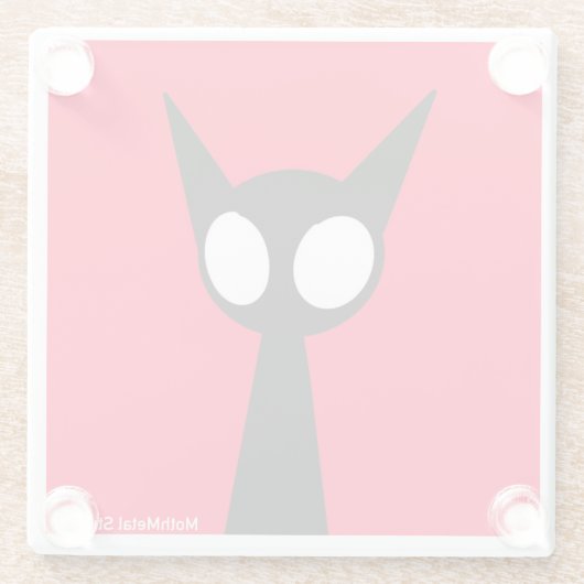 Hallo Schaduwwereld - Vex "HOoman!" Glazen Onderzetter (Achterkant)