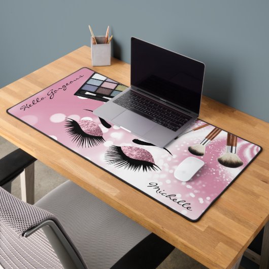 Hallo Schat - Mooie Roze Ogen -Personaliseer Bureaumat (Kantoor 2)
