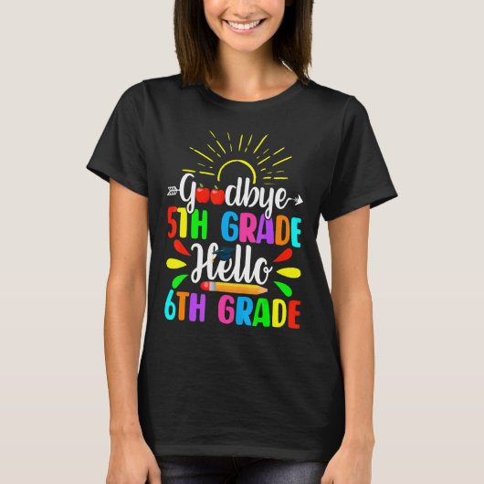 Hallo Schattig afscheid 5e Grade T-shirt (Voorkant)