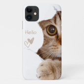 hallo schattig katje Case-Mate iPhone case (Achterkant)