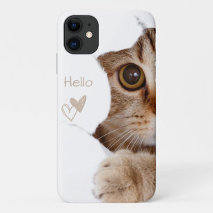 hallo schattig katje Case-Mate iPhone case