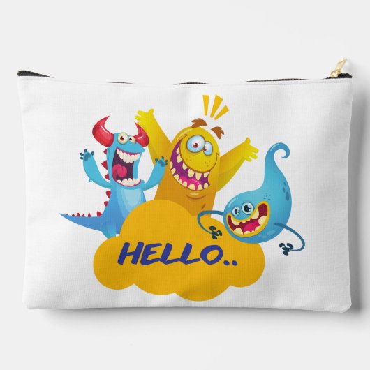 hallo schattig monster zeg etui (Achterkant)