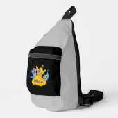 hallo schattig monster zeg sling bag (Rechterhoek)