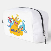 hallo schattig monster zeg toilettasje (Rechterhoek)