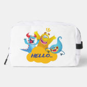 hallo schattig monster zeg toilettasje (Achterkant)