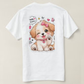 Hallo Schattig T-shirt (Design achterkant)