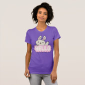 Hallo Schattige Bunny Graphic T-shirt (Voorkant volledig)